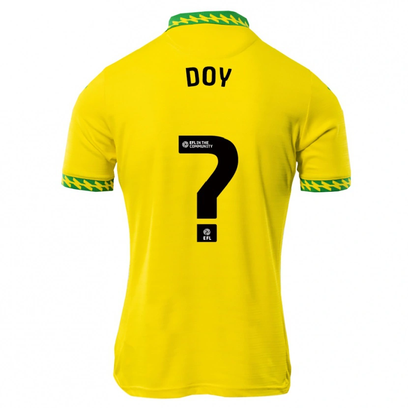 Danxen Uomo Maglia Alfie Doy #0 Bianco Verde Kit Gara Home 2025/26 Maglietta