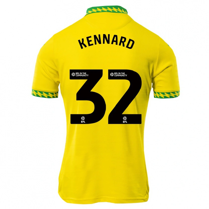 Danxen Uomo Maglia Holly Kennard #32 Bianco Verde Kit Gara Home 2025/26 Maglietta