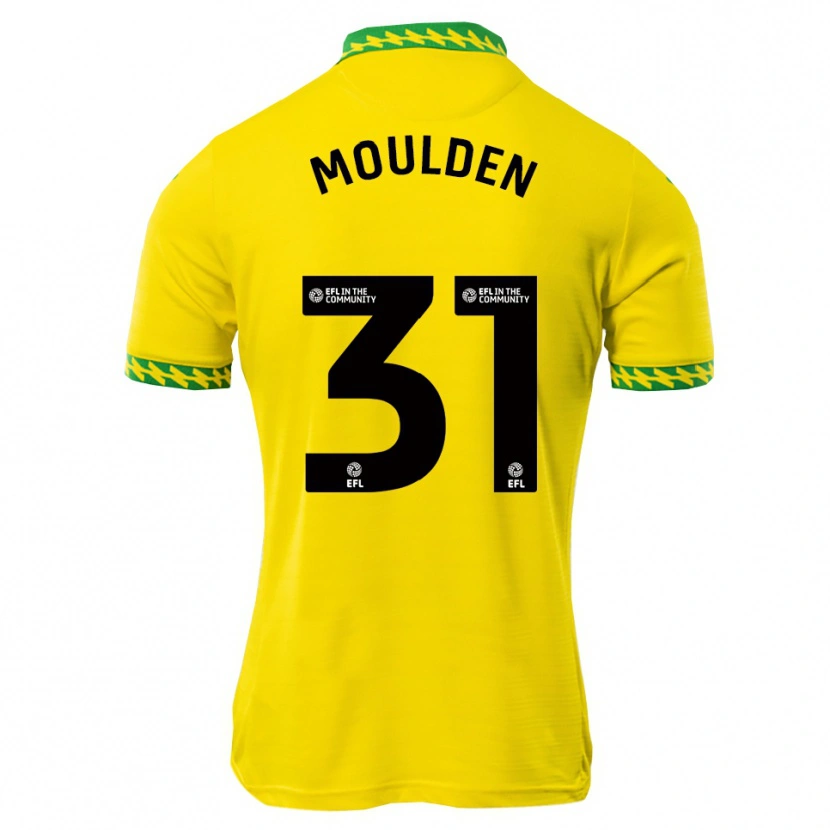 Danxen Uomo Maglia Louie Moulden #31 Bianco Verde Kit Gara Home 2025/26 Maglietta