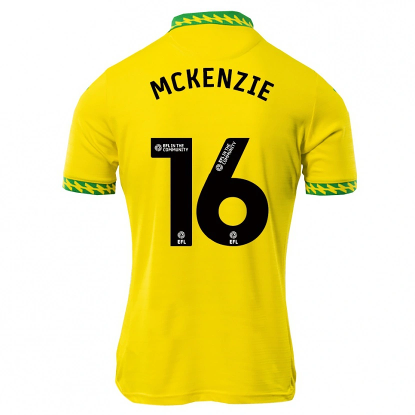 Danxen Uomo Maglia Mason Mckenzie #16 Bianco Verde Kit Gara Home 2025/26 Maglietta