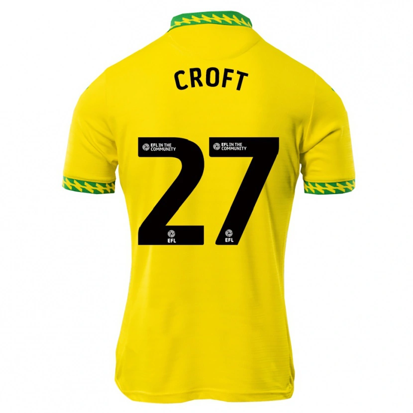 Danxen Uomo Maglia Mary Croft #27 Bianco Verde Kit Gara Home 2025/26 Maglietta