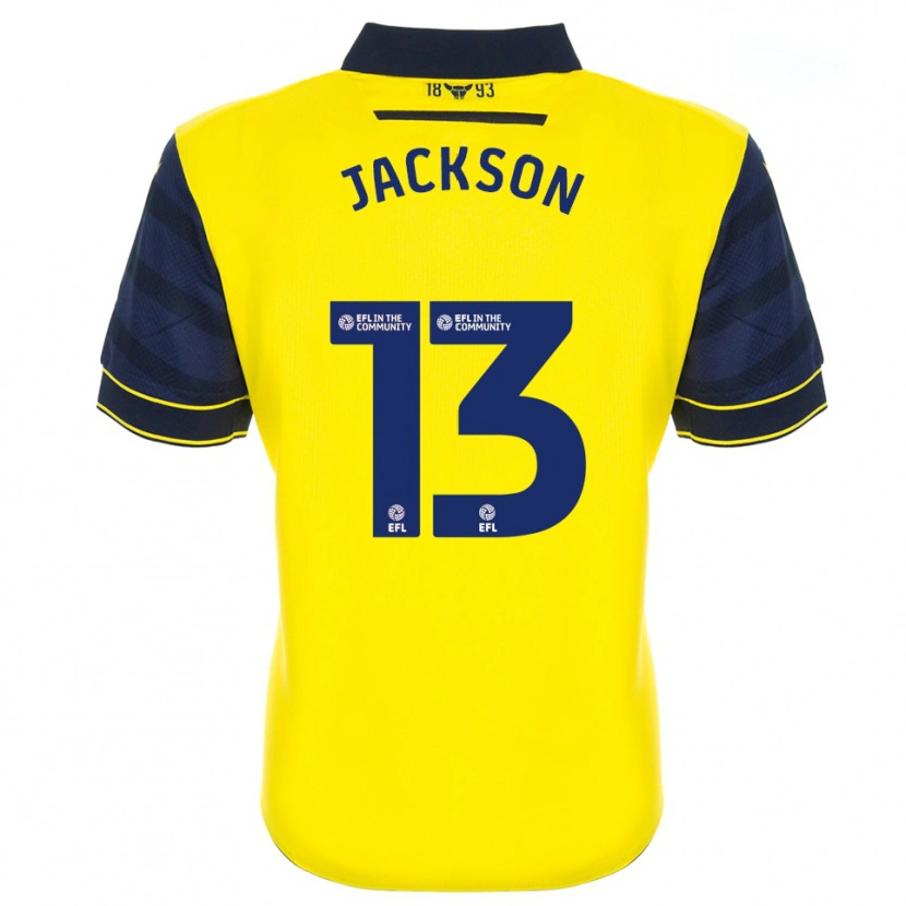 Danxen Uomo Maglia Will Jackson #13 Giallo Blu Marino Kit Gara Home 2025/26 Maglietta