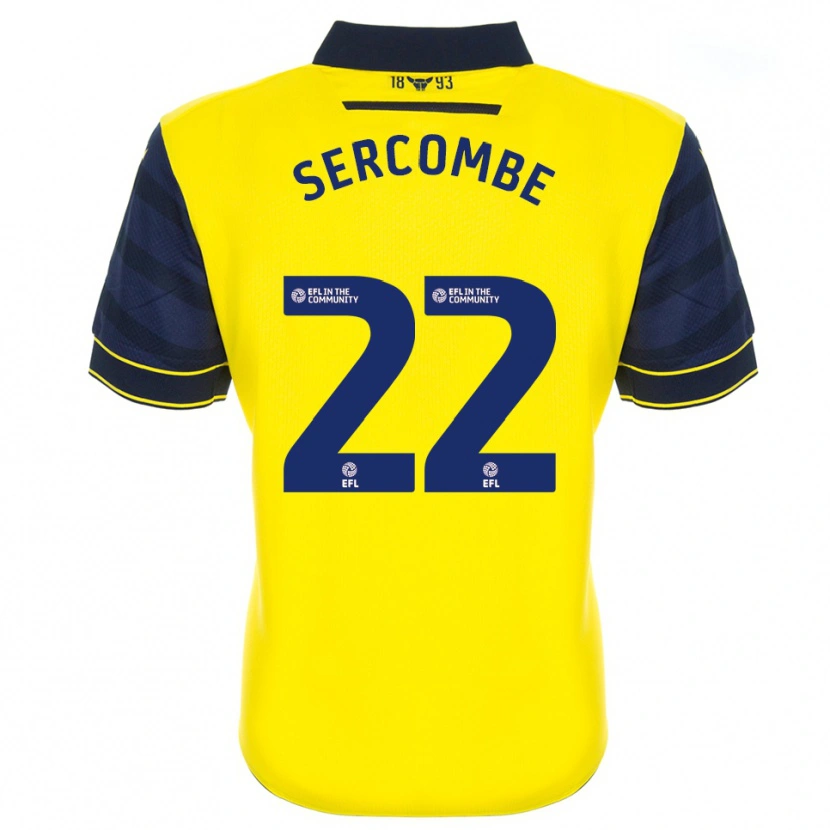 Danxen Uomo Maglia Paris Sercombe #22 Giallo Blu Marino Kit Gara Home 2025/26 Maglietta