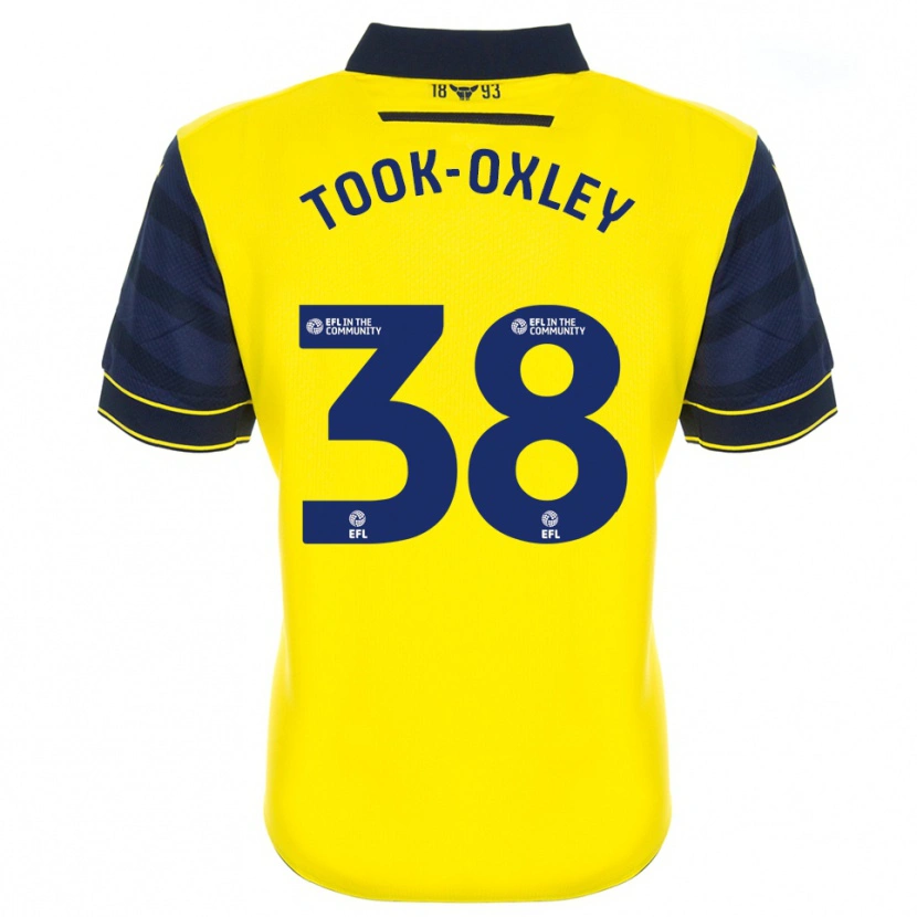 Danxen Uomo Maglia Zaide Took-Oxley #38 Giallo Blu Marino Kit Gara Home 2025/26 Maglietta