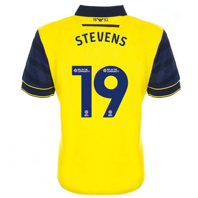 Danxen Uomo Maglia Lily Stevens #19 Giallo Blu Marino Kit Gara Home 2025/26 Maglietta