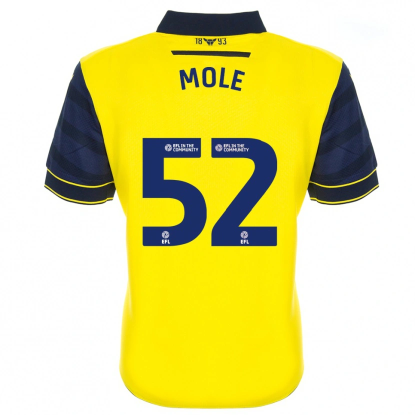 Danxen Uomo Maglia Harrison Mole #52 Giallo Blu Marino Kit Gara Home 2025/26 Maglietta