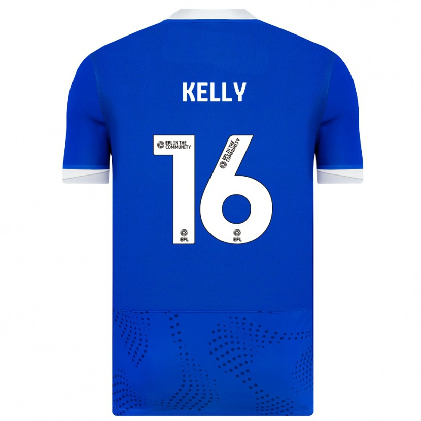 Danxen Uomo Maglia Liam Kelly #16 Blu Bianco Kit Gara Home 2025/26 Maglietta
