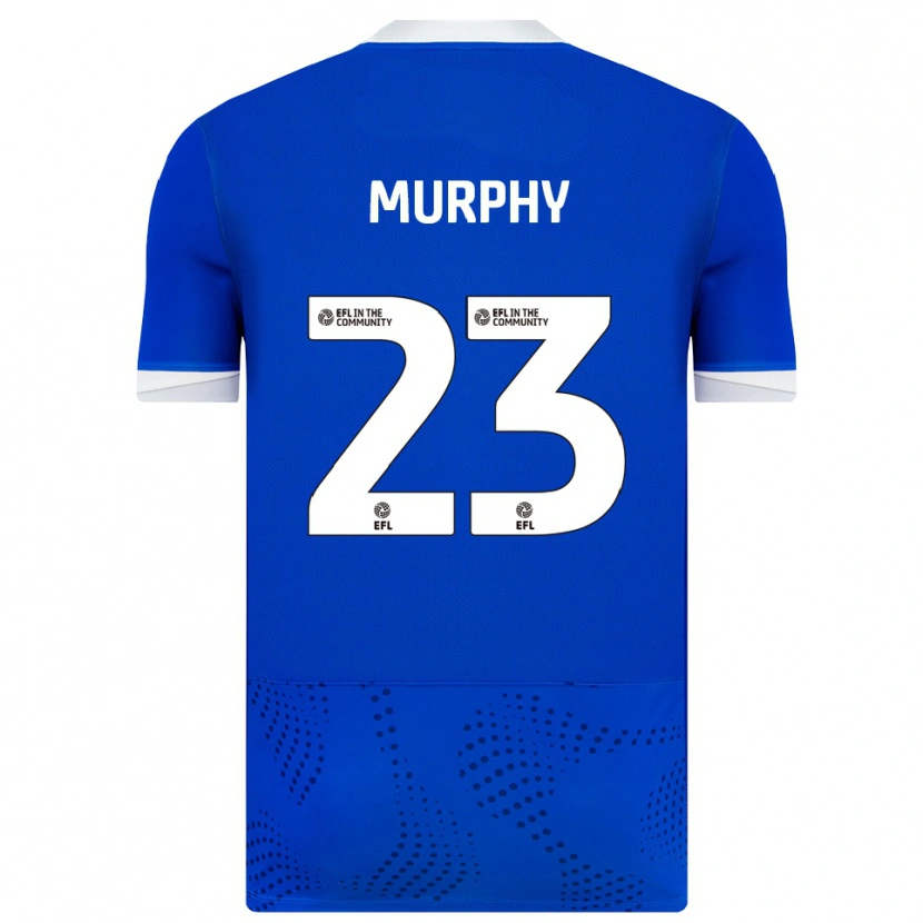 Danxen Uomo Maglia Josh Murphy #23 Blu Bianco Kit Gara Home 2025/26 Maglietta