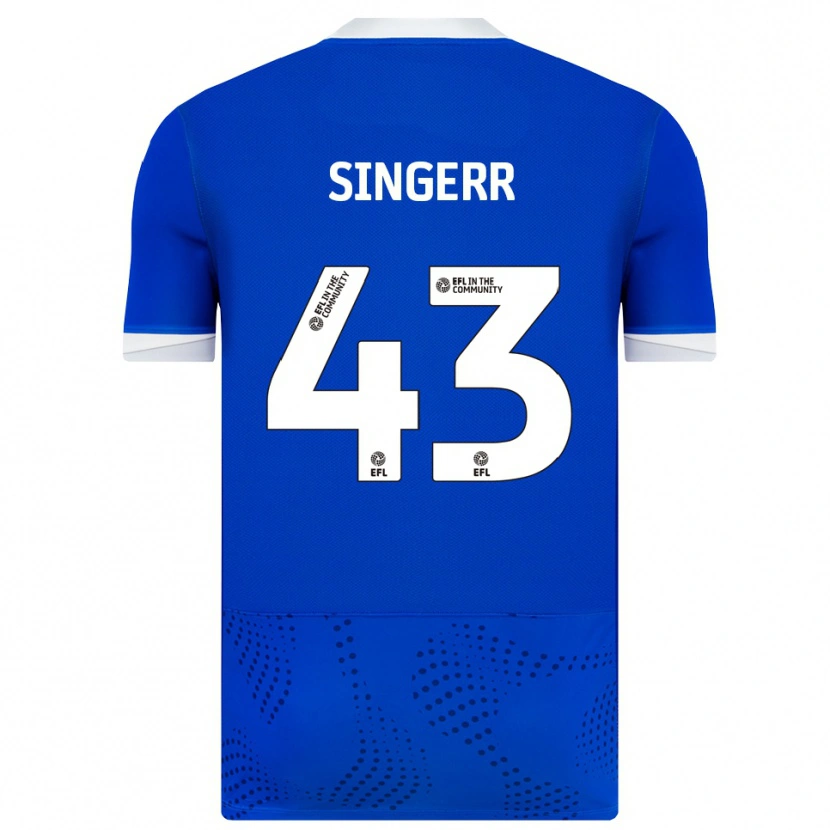 Danxen Uomo Maglia Olutayo Singerr #43 Blu Bianco Kit Gara Home 2025/26 Maglietta