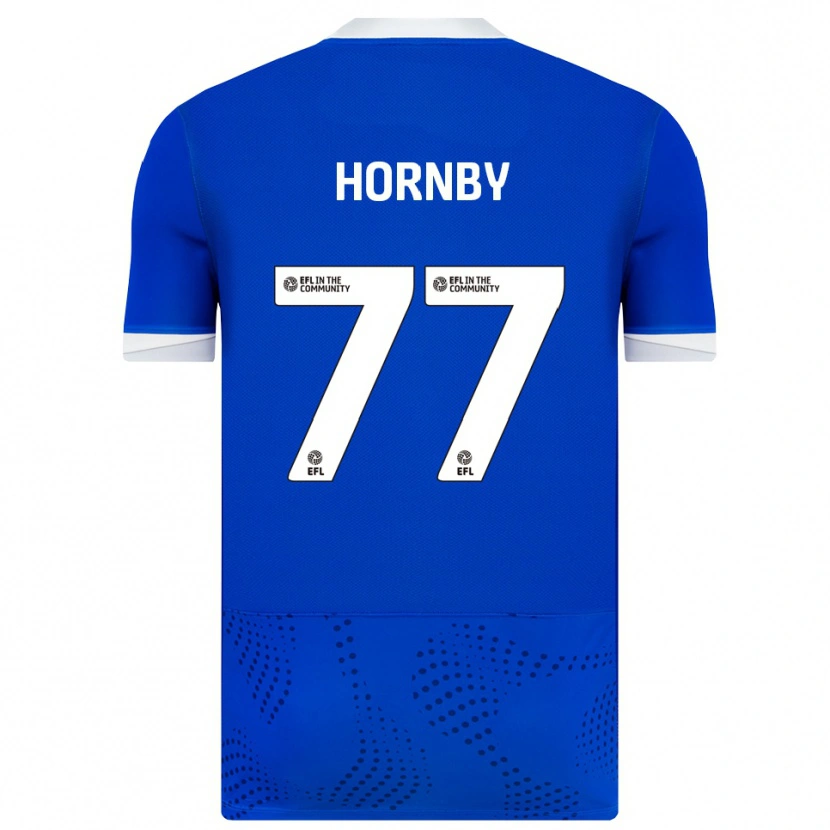 Danxen Uomo Maglia Megan Hornby #77 Blu Bianco Kit Gara Home 2025/26 Maglietta