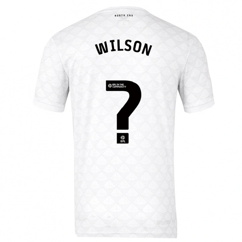 Danxen Uomo Maglia Max Wilson #0 Bianco Rosso Kit Gara Home 2025/26 Maglietta