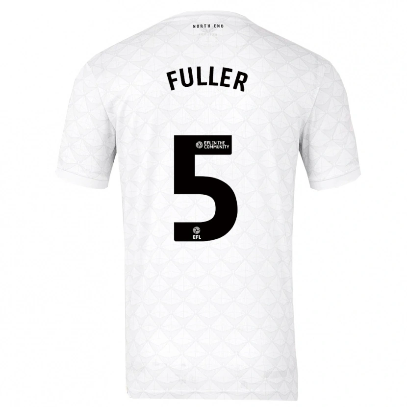 Danxen Uomo Maglia Olivia Fuller #5 Bianco Rosso Kit Gara Home 2025/26 Maglietta