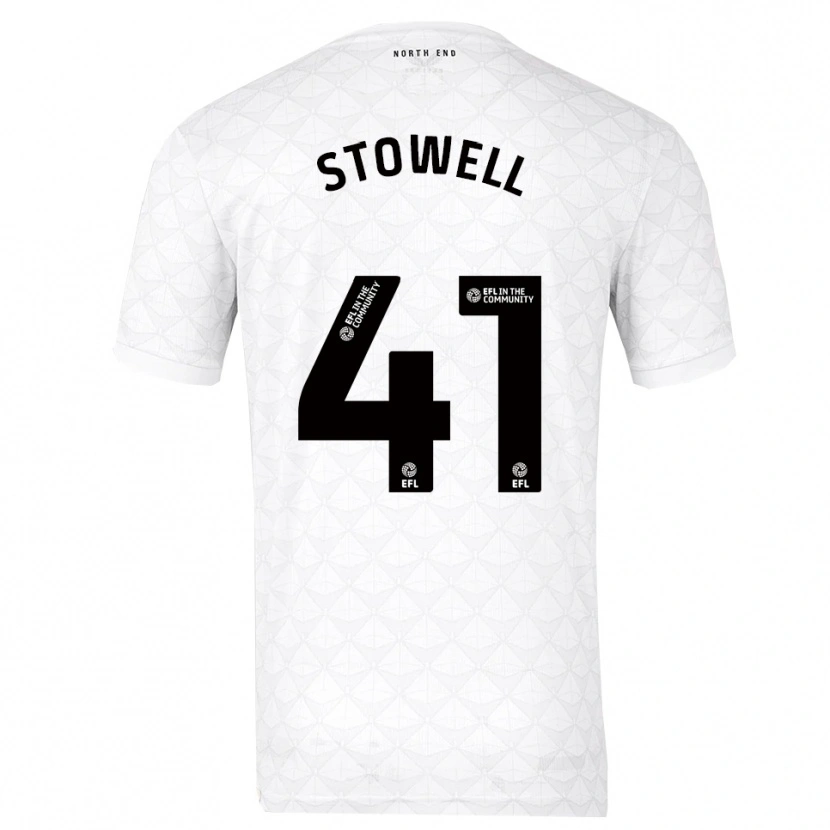 Danxen Uomo Maglia Li-Bau Stowell #41 Bianco Rosso Kit Gara Home 2025/26 Maglietta