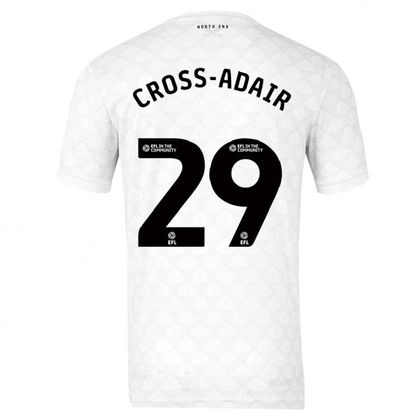 Danxen Uomo Maglia Finlay Cross-Adair #29 Bianco Rosso Kit Gara Home 2025/26 Maglietta