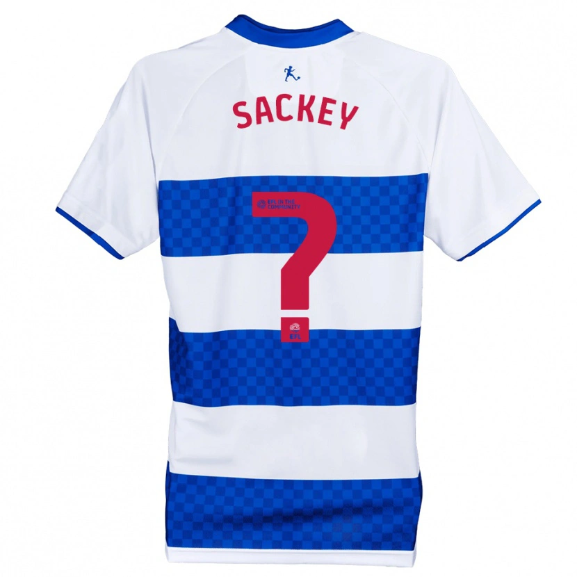 Danxen Uomo Maglia Samuel Sackey #0 Blu Bianco Kit Gara Home 2025/26 Maglietta