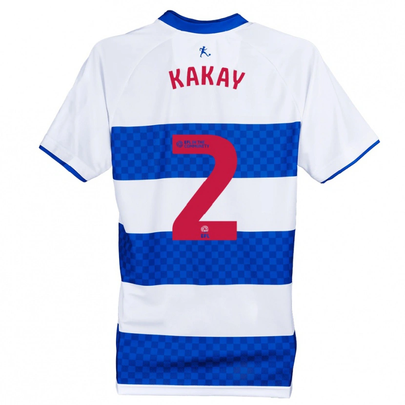 Danxen Uomo Maglia Osman Kakay #2 Blu Bianco Kit Gara Home 2025/26 Maglietta