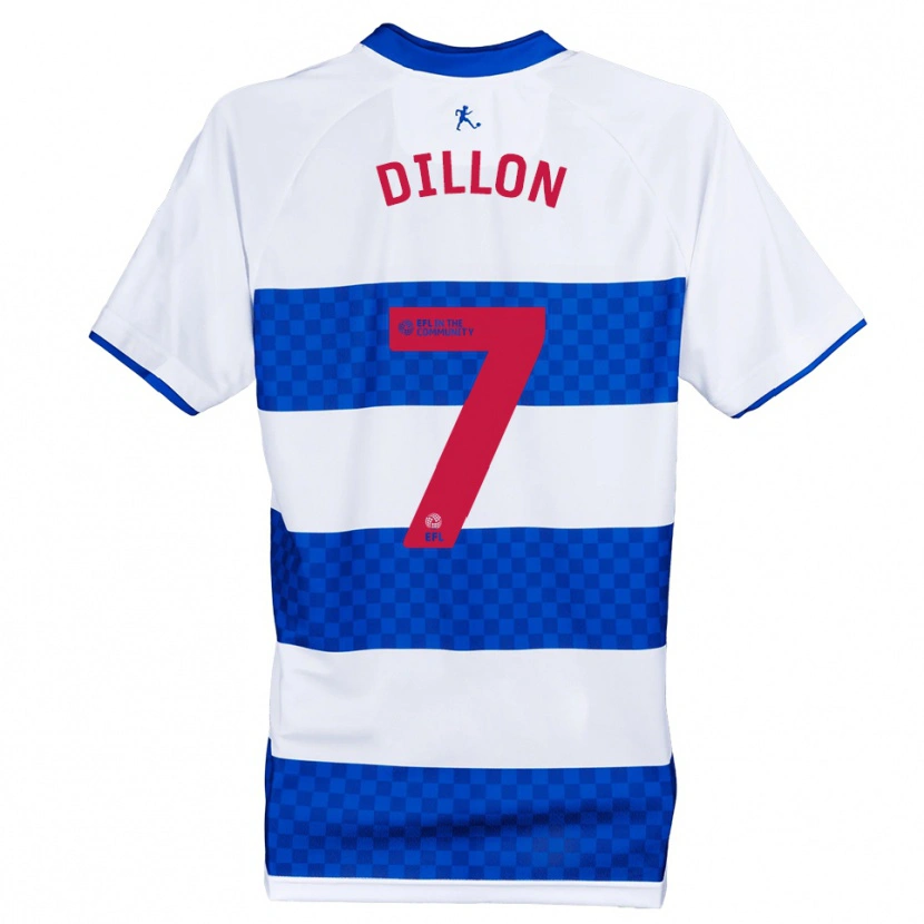Danxen Uomo Maglia Cian Dillon #7 Blu Bianco Kit Gara Home 2025/26 Maglietta