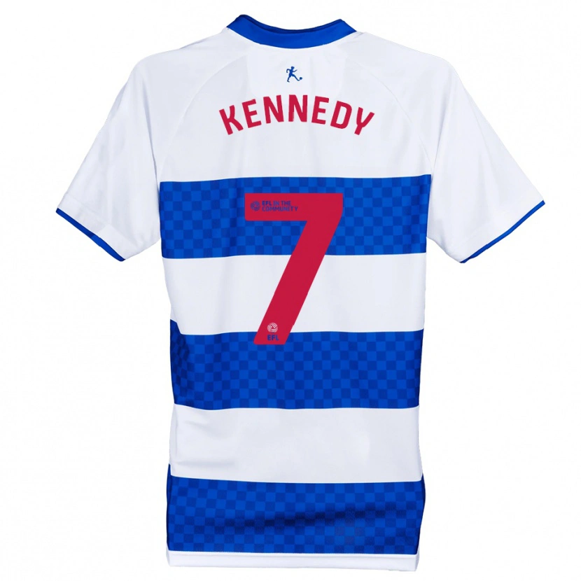 Danxen Uomo Maglia Rico Kennedy #7 Blu Bianco Kit Gara Home 2025/26 Maglietta