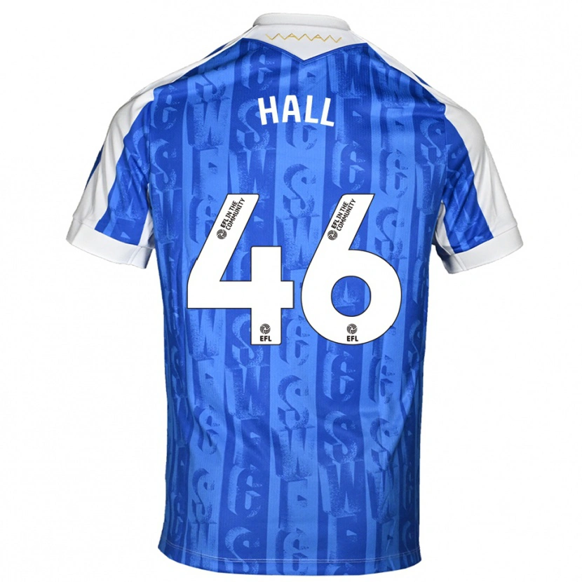 Danxen Uomo Maglia Jack Hall #46 Blu Bianco Kit Gara Home 2025/26 Maglietta
