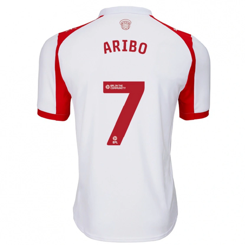 Danxen Uomo Maglia Joe Aribo #7 Bianco Rosso Kit Gara Home 2025/26 Maglietta
