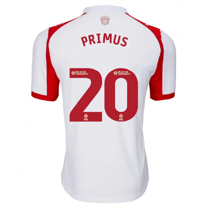 Danxen Uomo Maglia Atlanta Primus #20 Bianco Rosso Kit Gara Home 2025/26 Maglietta
