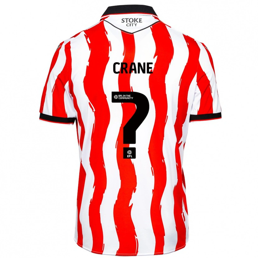 Danxen Uomo Maglia Harry Crane #0 Bianco Rosso Kit Gara Home 2025/26 Maglietta