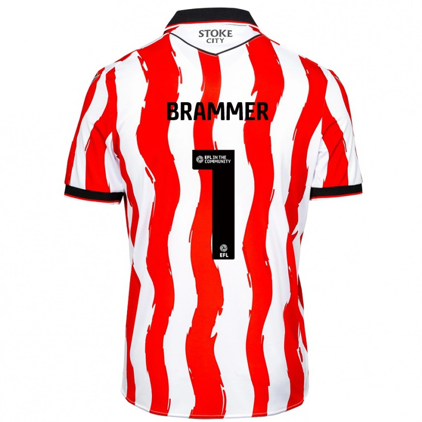 Danxen Uomo Maglia Ruben Brammer #1 Bianco Rosso Kit Gara Home 2025/26 Maglietta
