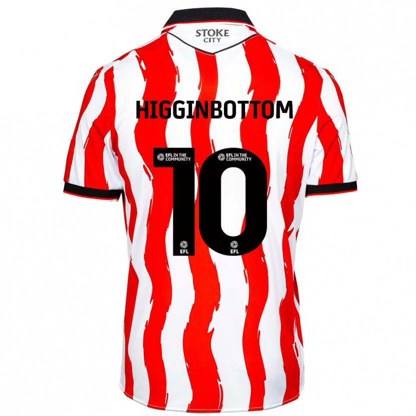 Danxen Uomo Maglia Alice Higginbottom #10 Bianco Rosso Kit Gara Home 2025/26 Maglietta