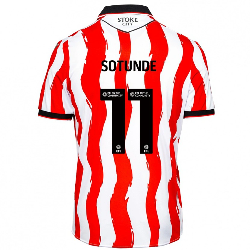 Danxen Uomo Maglia Sultan Sotunde #11 Bianco Rosso Kit Gara Home 2025/26 Maglietta