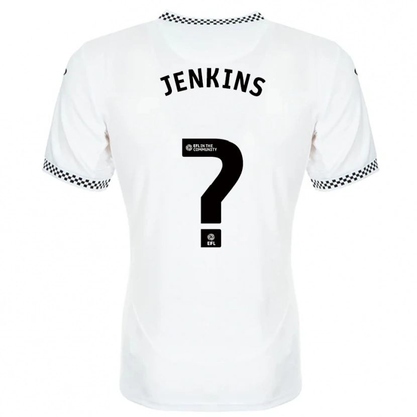Danxen Uomo Maglia Kian Jenkins #0 Bianco Arancione Kit Gara Home 2025/26 Maglietta
