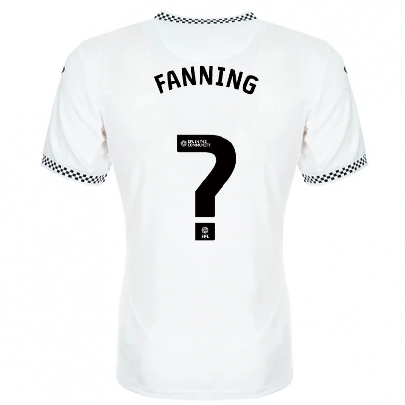 Danxen Uomo Maglia Jack Fanning #0 Bianco Arancione Kit Gara Home 2025/26 Maglietta