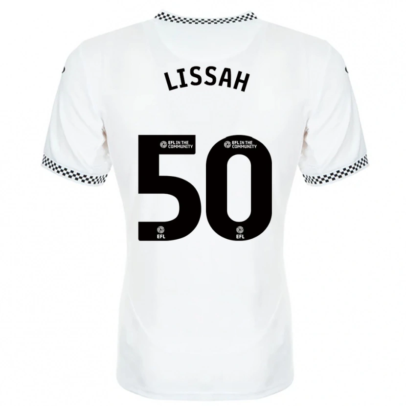 Danxen Uomo Maglia Filip Lissah #50 Bianco Arancione Kit Gara Home 2025/26 Maglietta