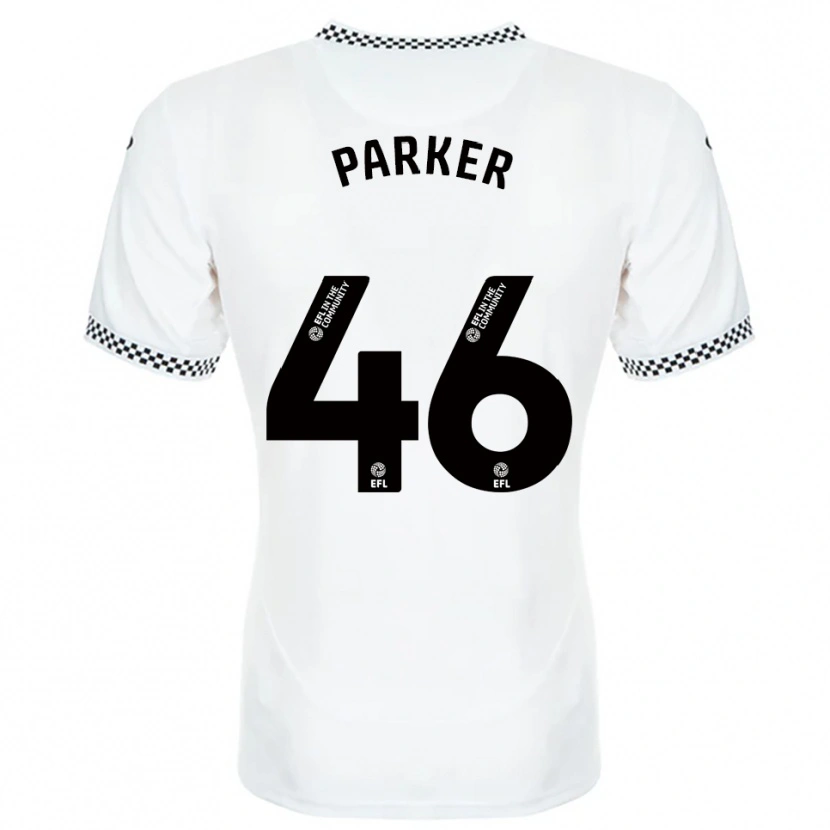 Danxen Uomo Maglia Arthur Parker #46 Bianco Arancione Kit Gara Home 2025/26 Maglietta
