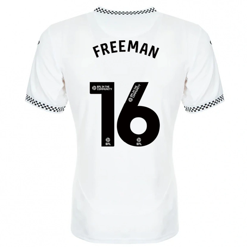 Danxen Uomo Maglia Emily Freeman #16 Bianco Arancione Kit Gara Home 2025/26 Maglietta