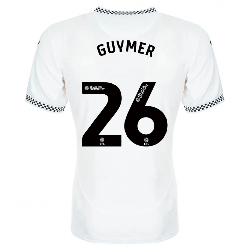 Danxen Uomo Maglia Jasmine Guymer #26 Bianco Arancione Kit Gara Home 2025/26 Maglietta