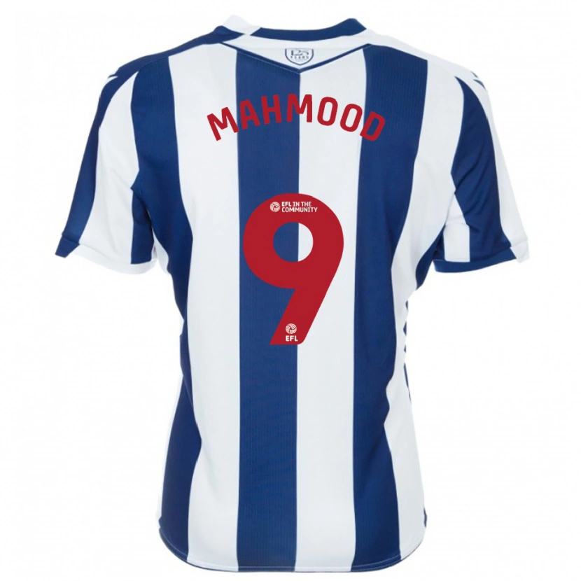 Danxen Uomo Maglia Mariam Mahmood #9 Blu Marino Bianco Kit Gara Home 2025/26 Maglietta
