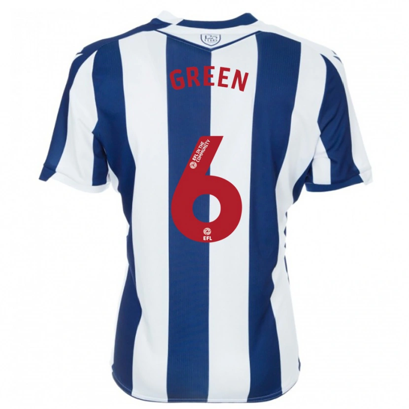 Danxen Uomo Maglia Isabel Green #6 Blu Marino Bianco Kit Gara Home 2025/26 Maglietta