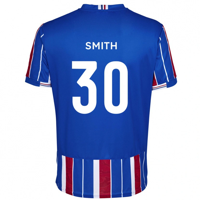 Danxen Uomo Maglia Jude Smith #30 Blu Rosso Bianco Kit Gara Home 2025/26 Maglietta