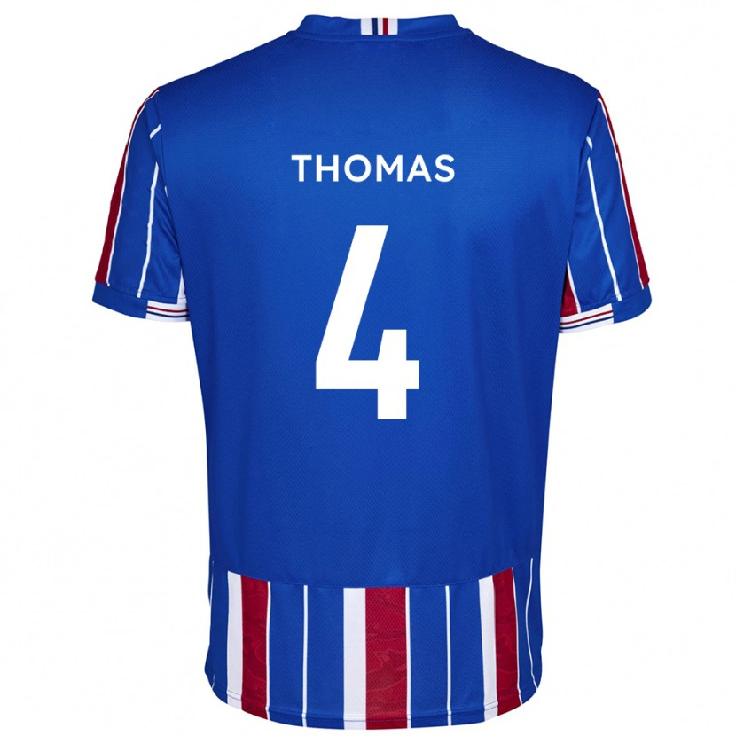Danxen Uomo Maglia Terell Thomas #4 Blu Rosso Bianco Kit Gara Home 2025/26 Maglietta