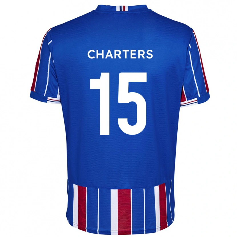 Danxen Uomo Maglia Taylor Charters #15 Blu Rosso Bianco Kit Gara Home 2025/26 Maglietta