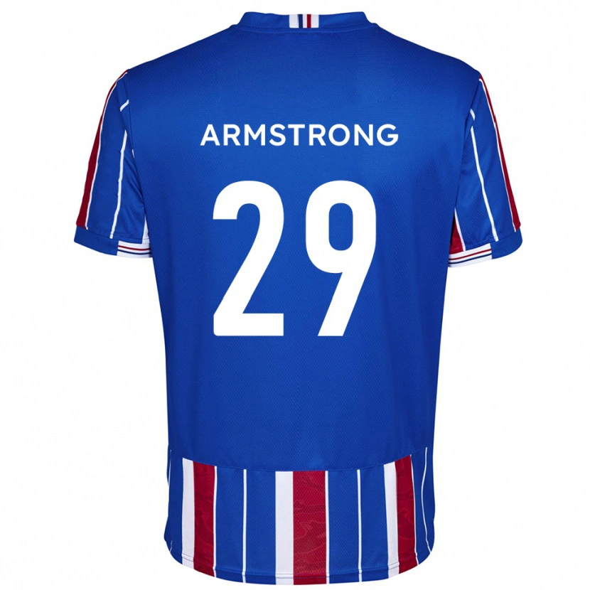 Danxen Uomo Maglia Luke Armstrong #29 Blu Rosso Bianco Kit Gara Home 2025/26 Maglietta