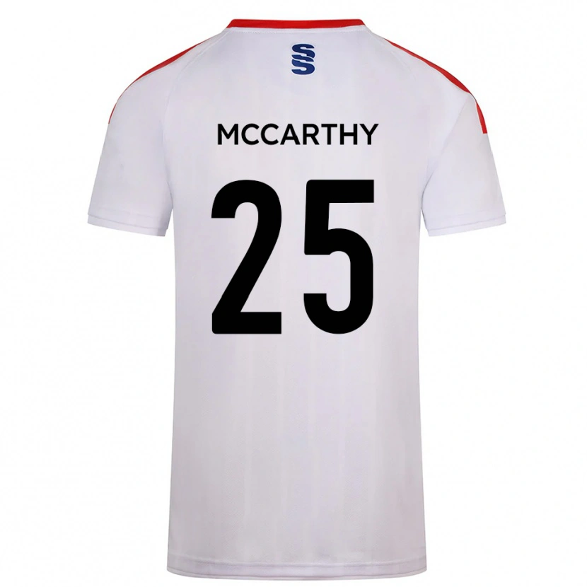 Danxen Uomo Maglia Max Mccarthy #25 Bianco Blu Marino Kit Gara Home 2025/26 Maglietta