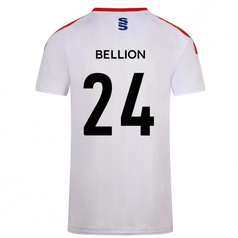 Danxen Uomo Maglia Daniel Bellion #24 Bianco Blu Marino Kit Gara Home 2025/26 Maglietta