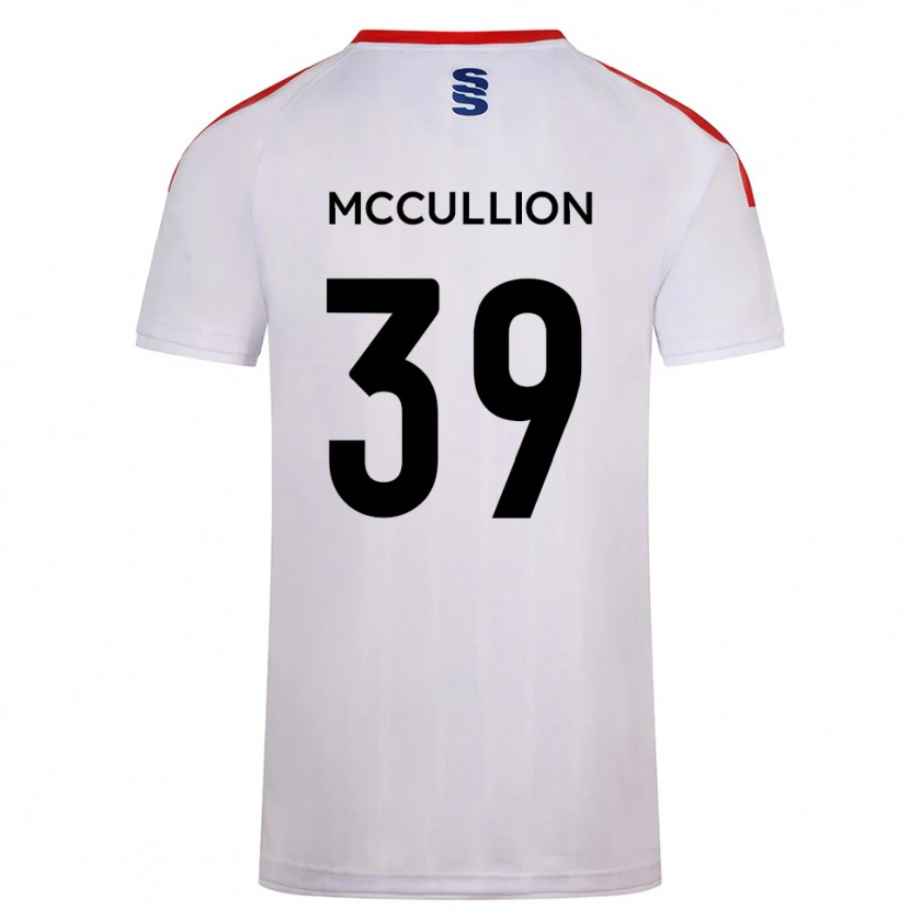 Danxen Uomo Maglia Gerald Mccullion #39 Bianco Blu Marino Kit Gara Home 2025/26 Maglietta