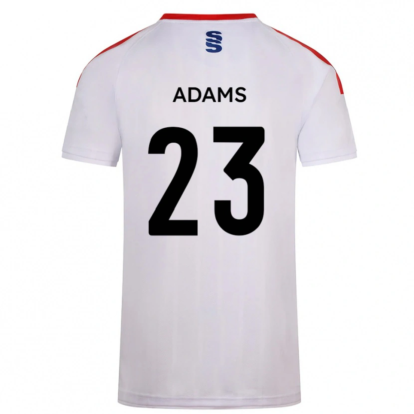 Danxen Uomo Maglia Ellie Adams #23 Bianco Blu Marino Kit Gara Home 2025/26 Maglietta