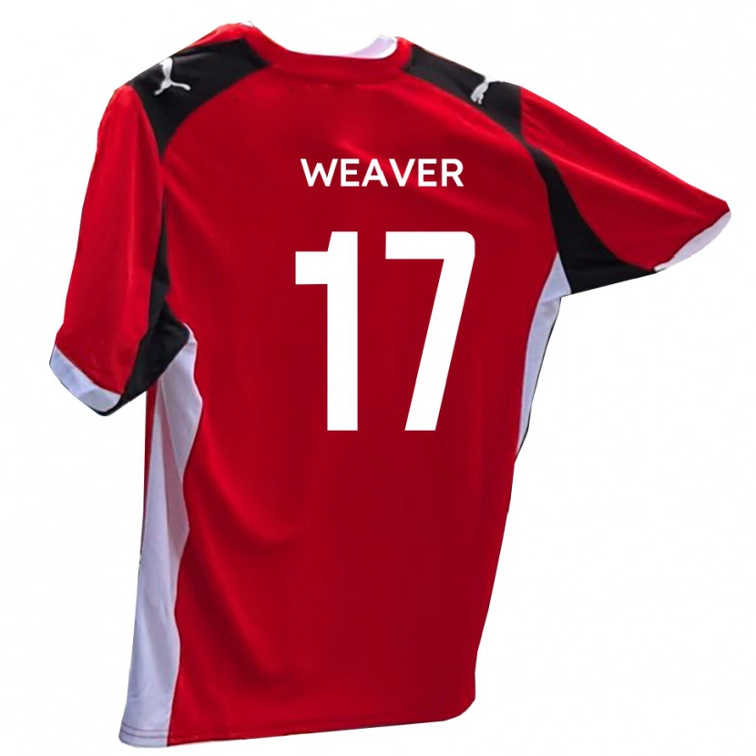 Danxen Uomo Maglia Lucas Weaver #17 Rosso Bianco Kit Gara Home 2025/26 Maglietta