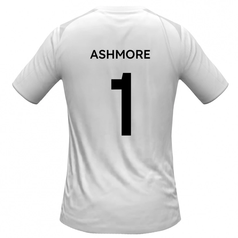 Danxen Uomo Maglia Nathan Ashmore #1 Bianco Grigio Kit Gara Home 2025/26 Maglietta