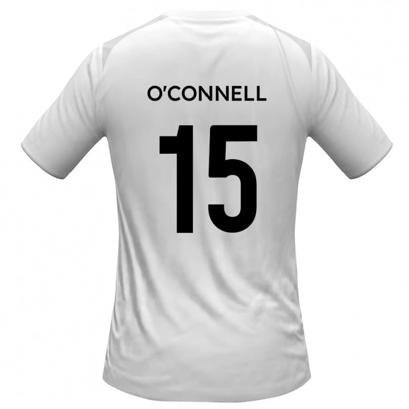 Danxen Uomo Maglia Charlie O'connell #15 Bianco Grigio Kit Gara Home 2025/26 Maglietta