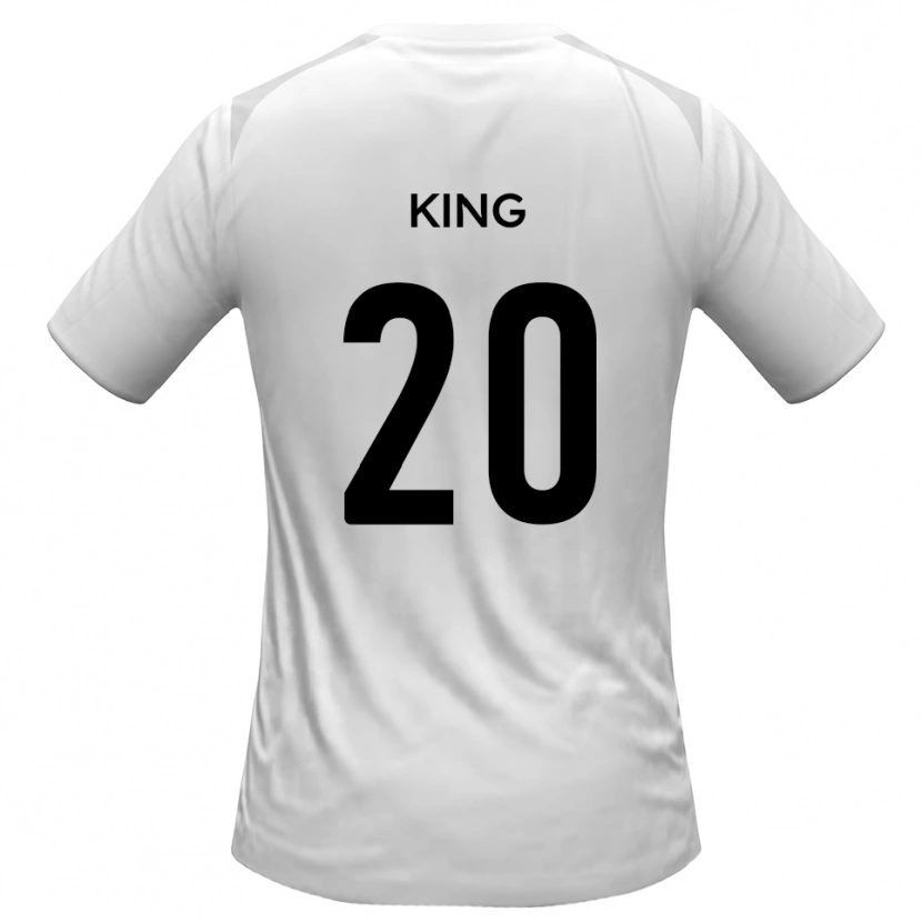 Danxen Uomo Maglia Jeff King #20 Bianco Grigio Kit Gara Home 2025/26 Maglietta