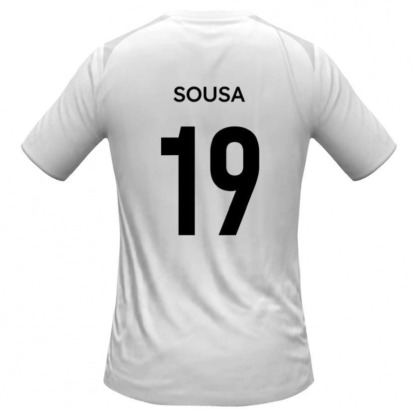 Danxen Uomo Maglia Érico Sousa #19 Bianco Grigio Kit Gara Home 2025/26 Maglietta